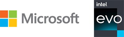 Microsoft and Intel Evo Logos